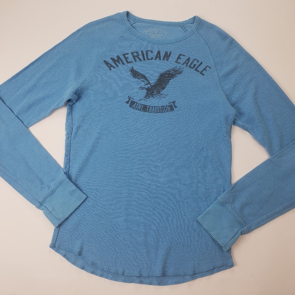 🔥American Eagle Athletic Fit Blue Thermal